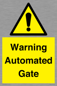 Warning Automated Gate